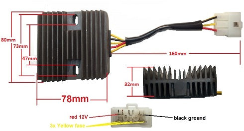 Voltage Regulator Rectifier TXT PRO 200 GasGas