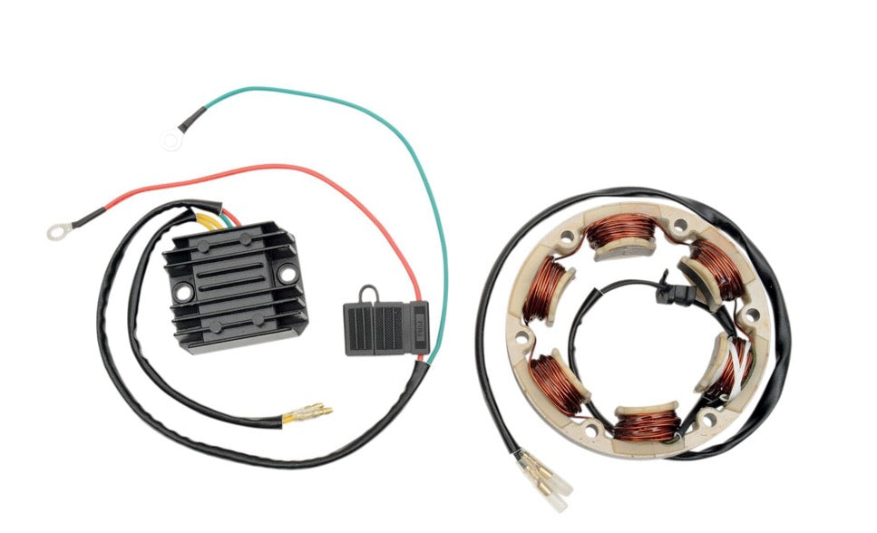 Stator & Regulator Kit For Arctic Cat 250 Utility 2x4 ATV (2006-2009) - 18-Pole, Includes Gasket, Replaces 3303-833/836/641